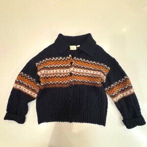 Maeve by Anthropologie Fair Isle Cardigan, Size L